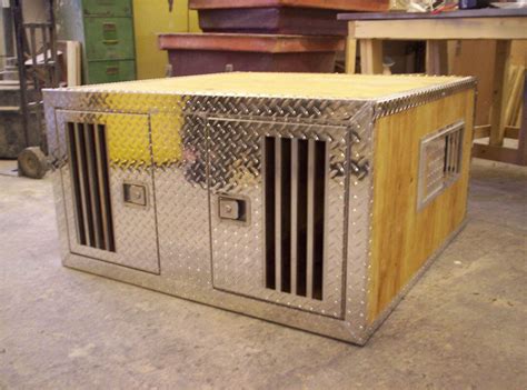 homemade metal dog box|diy dog box for truck.